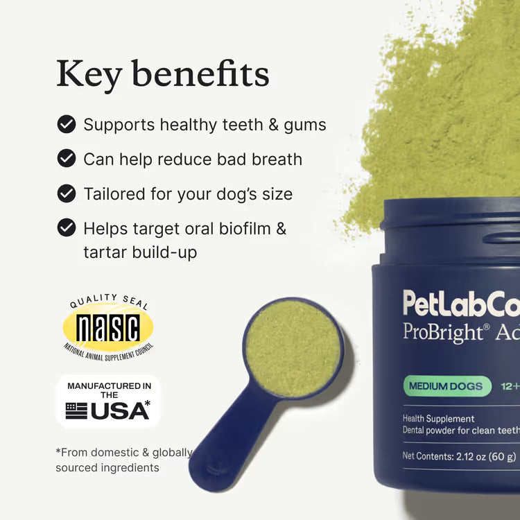 ProBright® Advanced dog dental powder